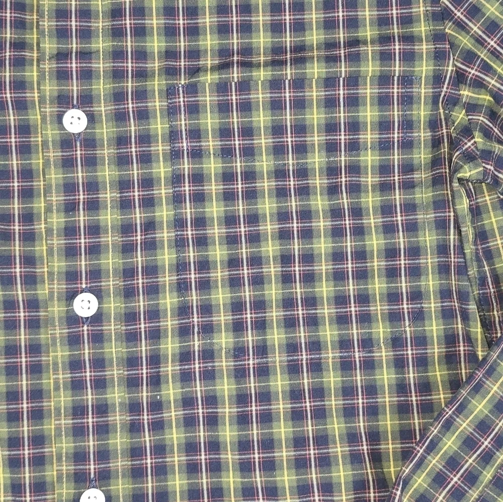 J. Crew | Slim Untucked Fit Cotton Blend Button Down Plaid Casual Mens Shirt